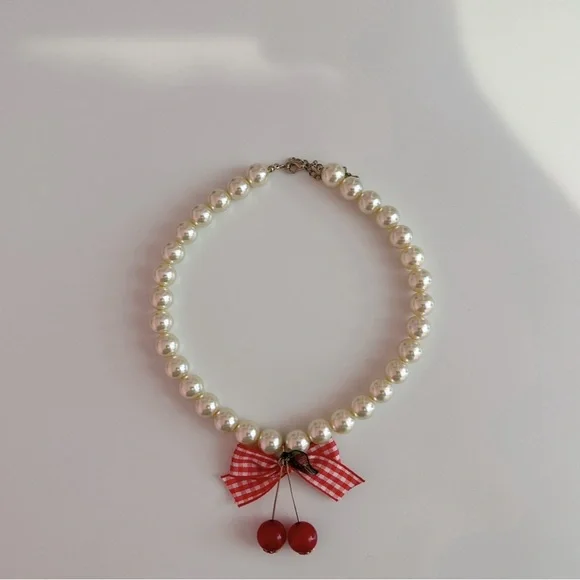 LIZ LISA | Jewelry | Liz Lisa Cherry Pearl Necklace | Poshmark